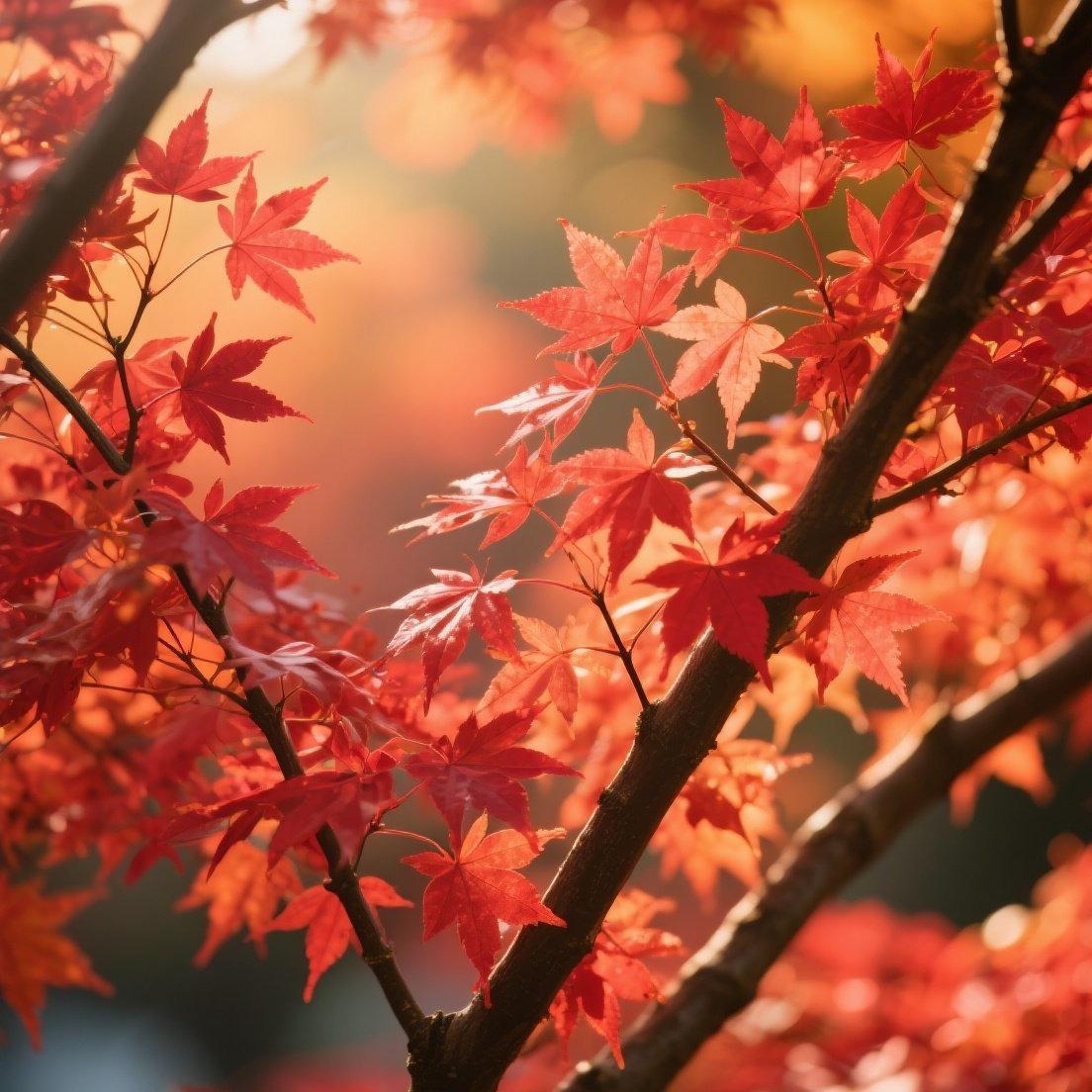 10 PCS Heirloom Japanese Red Ghost Maple Tree Seeds – Perennial Ornamental Tree, Stunning Red Foliage for Gardens & Landscaping