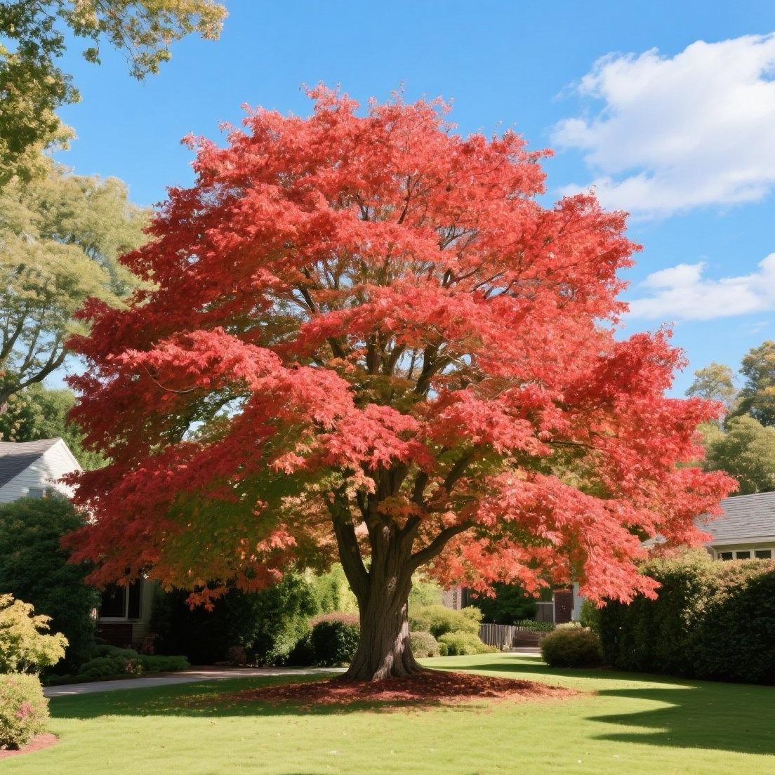 10 PCS Heirloom Japanese Red Ghost Maple Tree Seeds – Perennial Ornamental Tree, Stunning Red Foliage for Gardens & Landscaping