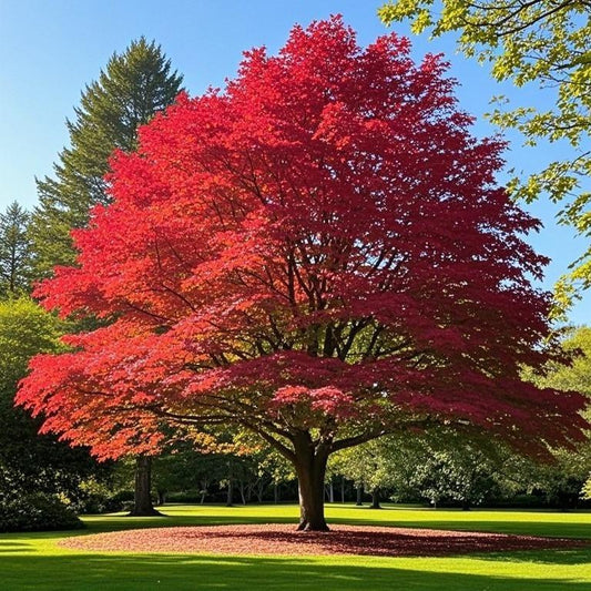 10 PCS Heirloom Japanese Red Ghost Maple Tree Seeds – Perennial Ornamental Tree, Stunning Red Foliage for Gardens & Landscaping